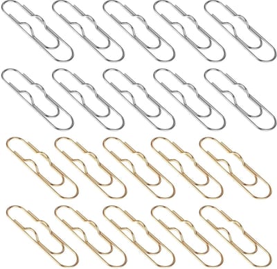 Dailygoods- Penklemmen 20 Stuks - Draagbare Paperclips - Robuust Metaal - Multifunctionele Penhouder - Jumbo Paperclips - Hoogwaardig en Duurzaam