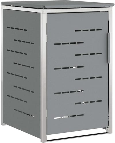 vidaXL - Containerombouw - voor - 1 - bak - 240L - Grijs