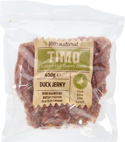 Timo Eend Kauwstrip - Hondensnacks - Eend 400 g