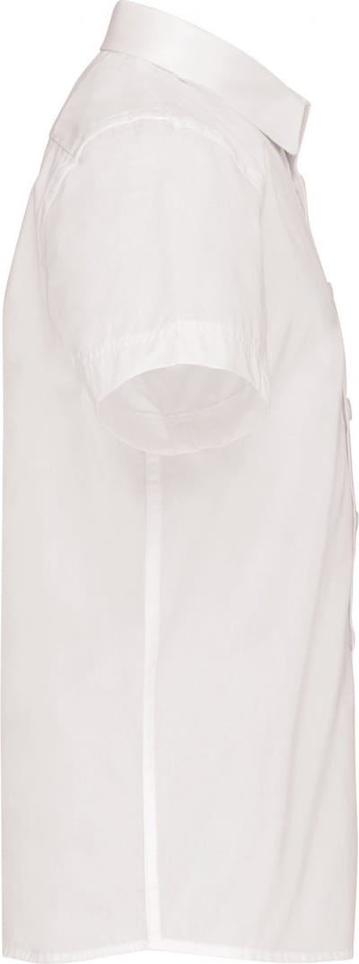 Kariban Kinder poplin overhemd korte mouwen K520 - White - 8/10 Y (8/10 ans)