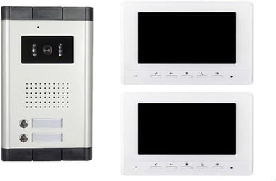 Video Deurbel Systeem - Intercom Monitor - Woning Beveiliging - Tweeweg Communicatie - 7 Inch Scherm - Wit