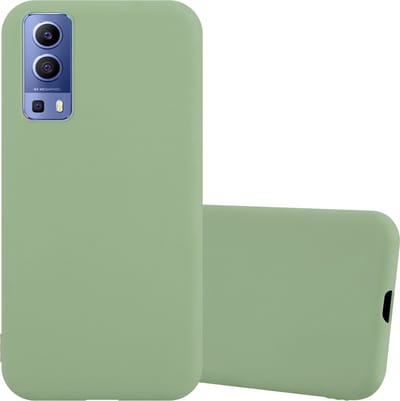 Cadorabo Hoesje geschikt voor Vivo Y52 5G / Y72 5G in CANDY PASTEL GROEN - Beschermhoes gemaakt van flexibel TPU silicone Case Cover