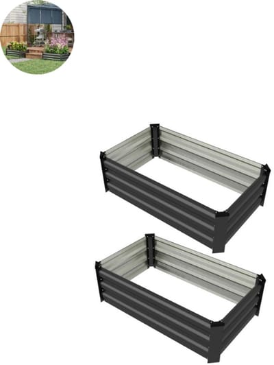Kruidenbakken voor Buiten – Kweektafel - Moestuinbak - Op poten - Terras - Weerbestendig - Moestuinbakken - 360 liter - Grenenhout