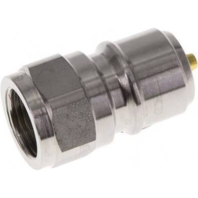 RVS DN 10 Wasapparatuur Insteeknippel G 3/8 inch Buitendraad Dubbele afsluiting