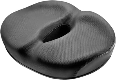 Fietszadelhoes - Fietszadelkussen - Comfortabel Fietsen - Dubbele Schokabsorptie - 29 x 22 x 8.5 cm - Zwart