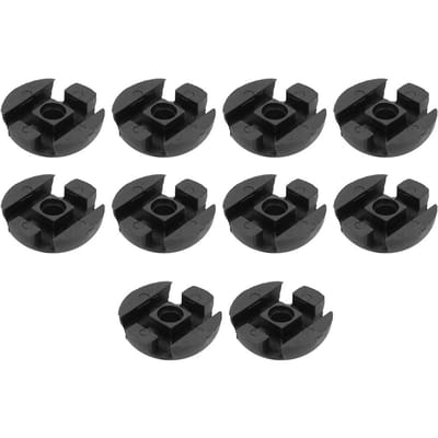 10 stuks Deklijngeleider Sleuf Rond Rigging Accessoires voor Kano's Kajak Marine gray