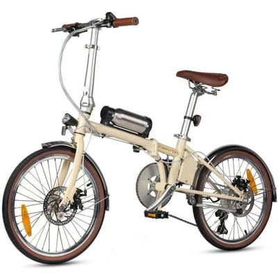Elektrische fiets - Maxturn Smart20 - Motor 250 W - Batterij 36V 5,2 Ah - Actieradius 30–40 km - Wielen 20 beige