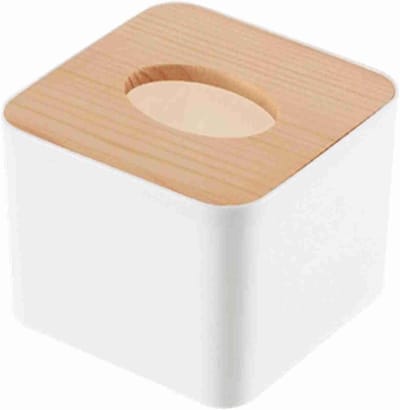 Byshayne- Zakdoekdispenser Hout - Zakdoekjes Doos - Uitneembare Box - Vierkant/Rond/Rechthoekig - Afmetingen 11x11x8,5 cm - Hoogwaardig Materiaal - Zakdoekjesdoos