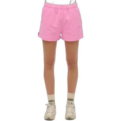 Superdry Essential Logo Garment Dye Shorts Pink Grootte: 38