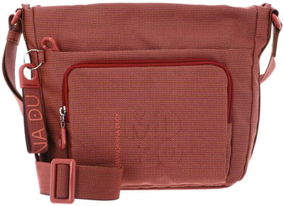 MANDARINA DUCK schoudertas MD20 Crossoverbag Pecan Nut lichtrood