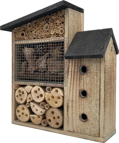 GARDEN SPIRIT Insectenhotel Hommelhotel Bijenhotel 24 x 10 x 28 cm