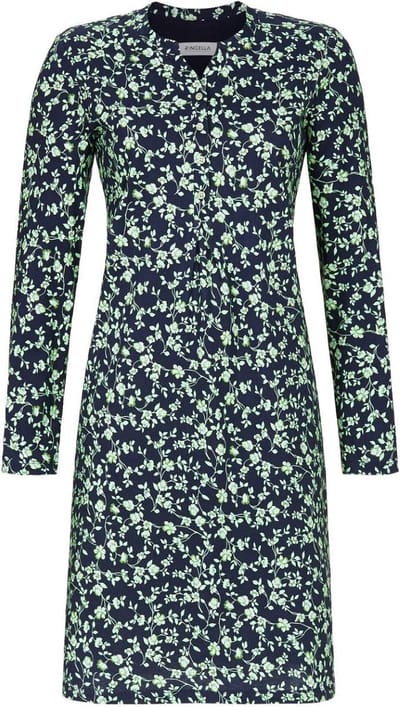 Groene bloemen nachthemd Ringella - Groen - Maat - 38