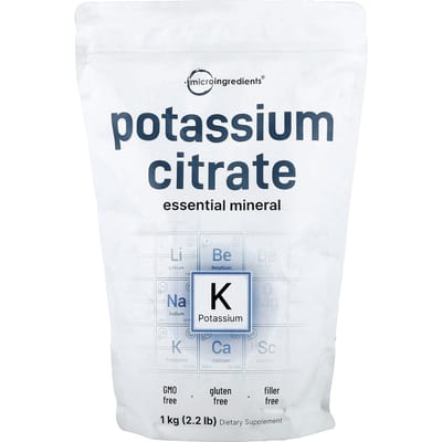 Micro Ingrediënten, Kaliumcitraat, 1 kg (2,2 pond)