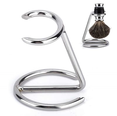 Dailygoods - Scheerborstelhouder - Roestvrijstalen standaard - Draagbaar en stijlvol - Voor heren - Scheerapparaat en scheerkwast - Perfect voor thuis...