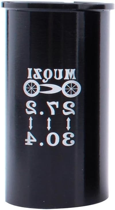 Zadelpen Adapter - Zitbuis Verloopstuk - Fietsaanpassing - Aluminiumlegering - 25.4-27.2 - Zwart