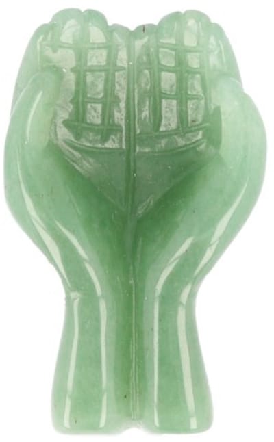 Cadeau handen Aventurijn groen