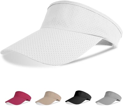 Aomig zonnekleppet, sportzonneklephoeden Mesh sneldrogende golfpet, effen lege honkbalpet Verstelbare sport-casual pet