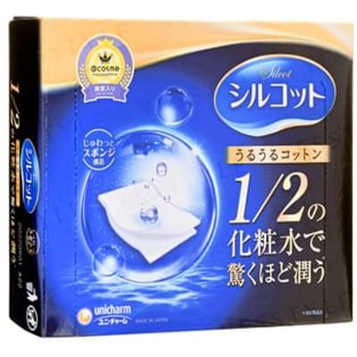Unicharm - Silcot Sponge Touch Moisturizing wattenschijfje