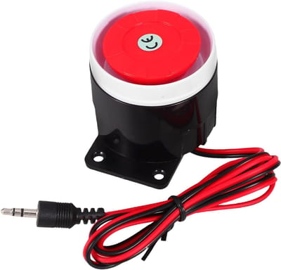 Mini Alarm Hoorn - Geluidsalarm Apparaat - Beveiliging Thuis - Helder Geluid - 6.30X5.30X5.00CM - Multi