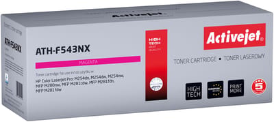 Activejet ATH-F543X Tonercartridge voor HP printers; Vervanging HP 540 CF543X; Supreme; 2500 pagina's; magenta