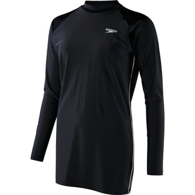 Speedo Maat 44  Swim Long-Line Tunic Badpak Dames - Zwart / Wit