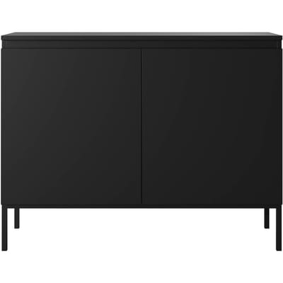 Selsey Bemmi - Dressoir - 100 cm - Zwart met zwarte poten