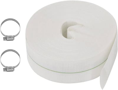 Platte slang - Waterslang rol - Water transporteren - Hoge druk geschikt - 25 meter 2 inch - Wit