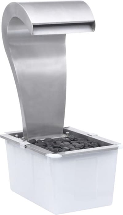vidaXL - Tuinwaterval - 34x49x82 - cm - roestvrij - staal - zilverkleurig
