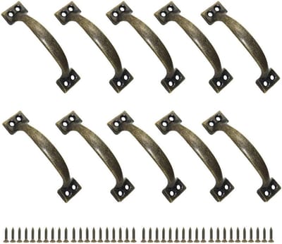 Rustieke Deurgrepen van Zinklegering voor Keuken en Schuurdeur - 120mm Handgrepen voor Meubels en Tuin Decoratie