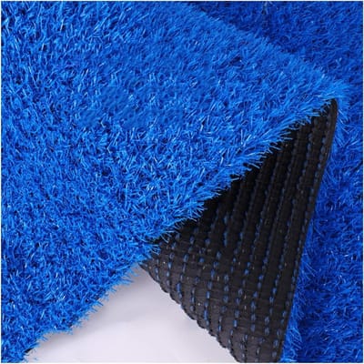 Kunstgras Tapijt - Gazon Loper - Buiten Decoratie - Met Afvoer Gaten - 31x59 Inch - Blauw