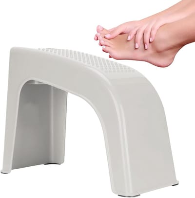 Stabiele Voetsteun en Kruk voor Douche, Pedicure en Manicure