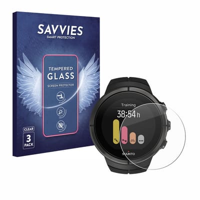 Savvies - Glas Screenprotector voor Suunto Spartan Ultra - Gehard Beschermglas 9H 3 Stuks