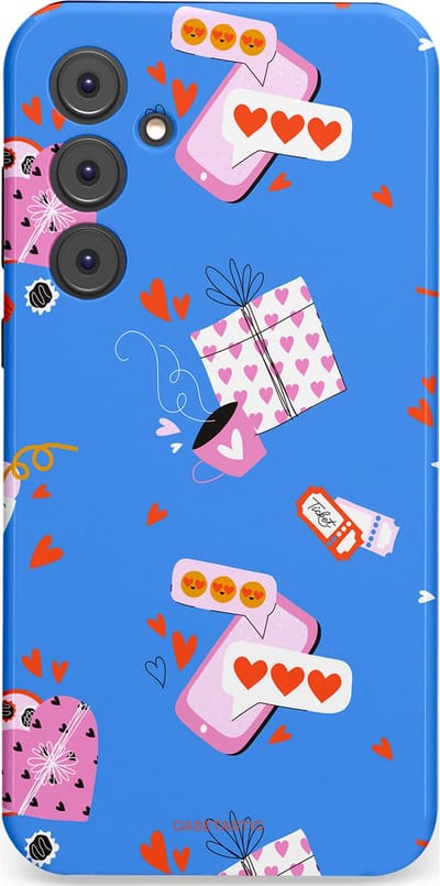 Casetastic Hoesje Geschikt voor Samsung A35 - Stijlvolle Beschermende Duo-layer Case - Romantische Date