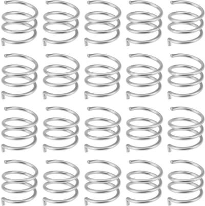 Dailygoods- Lastoorts Bevestigingsveer 20 Stuks - Compatibel met MIG/MAG MB25AK - Hoge Elasticiteit - Eenvoudig te Installeren - Gelegeerd Verenstaal - Binnendiameter 12,2 mm - Lasfakkel