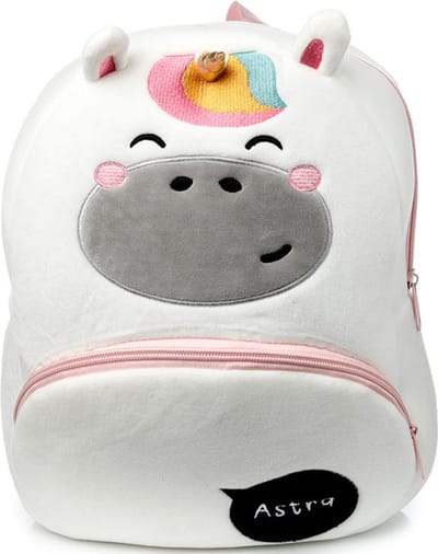 Rugzak Pluche - Adoramals Unicorn/Eenhoorn - 30x24x14cm