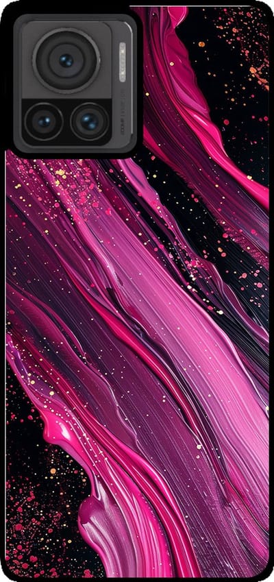Smartphonica Telefoonhoesje Geschikt voor Motorola Edge 30 Ultra / Moto X30 Pro 5G met marmer opdruk - TPU backcover case marble design - Paars Roze geschikt voor Motorola Edge 30 Ultra;Motorola Moto X30 Pro 5G