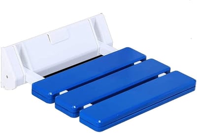 Opklapbare Kruk - Douchestoel Wandkruk - Veilig Douchen - Sterke Aluminium Basis - 250 kg Draagvermogen - Bruin