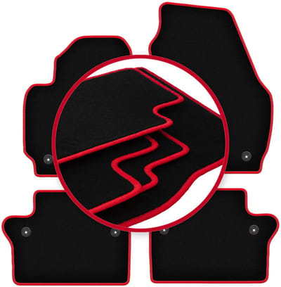 CARLUX-RED automatten voor: Volvo S80 II sedan (2006-2016)
