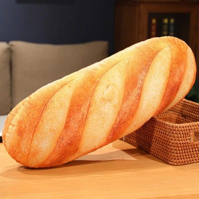 20~100Cm Frans Brood Pluche Kussen Gevuld Printen Afbeeldingen Voedsel Pluche Speelgoed Baguette Feest Attribuut Decor Slaapmaatje Cadeau Voor Ki beige