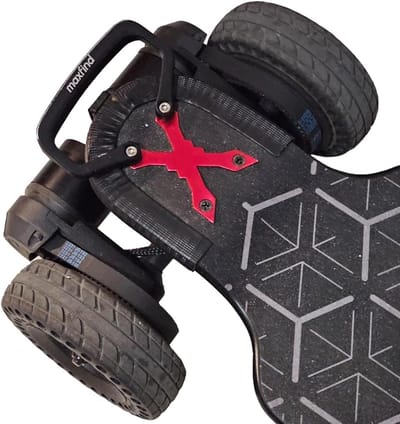 Skateboard Handvat - Longboard Grip - Veilig Transport - Waterdicht Slijtvast - 3.4 bij 5.3 inch - Zwart