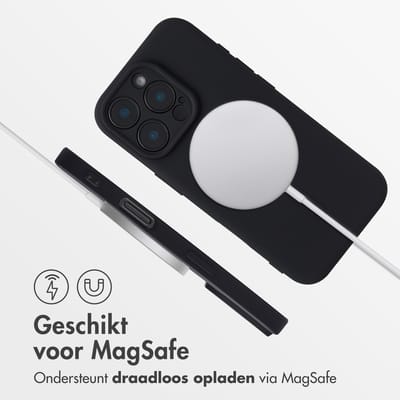 imoshion Hoesje - Geschikt voor Apple iPhone 16 Pro Max - Color Backcover geschikt voor MagSafe - Zwart