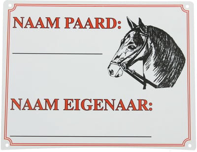 Epplejeck Bord Epplejeck Naam Paard/eigenaar