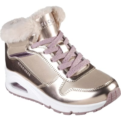 Skechers Uno sneakers rosegoud Textiel - Dames