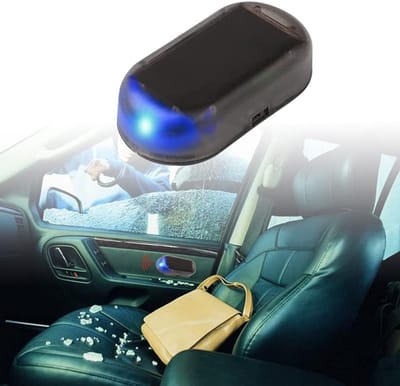 Effectief Solar Alarm Systeem voor Auto's - LED Veiligheidswaarschuwing, Diefstalbeveiliging en Nachtzicht, 1 Stuk