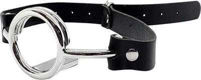 Black Label - Ring Gag met tongspatel - RVS