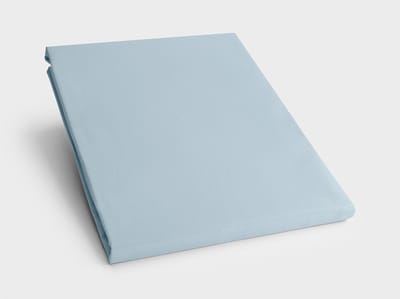 Yumeko hoeslaken jersey fresh blauw 90x200x30 - Bio, eco & fairtrade