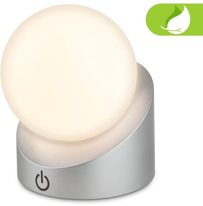 BRILONER Sora - Oplaadbare Mini Tafellamp - warm wit licht tuinverlichting - IP54 buitenverlichting - draadloos - dimbaar - voor binnen en buiten - 10 x 8 x 9 cm