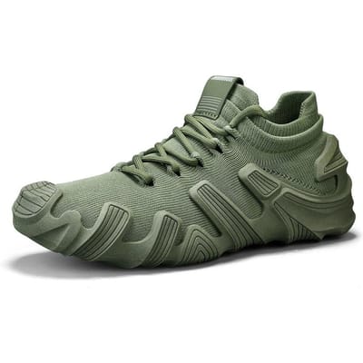 Lente Nieuwe Heren Casual Schoenen F450 Ademende Sportschoenen Acht-Tandige Visgebreide Ronde Neus EVA Binnenzool Plastic Buitenzool 39 gray