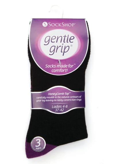 6 paar sokken zonder elastiek damessokken met zachte grip - GG11