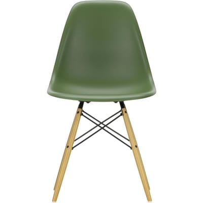 Vitra - DSW Eames Plastic Sidechair - forest RE - gelige esdoorn - groen